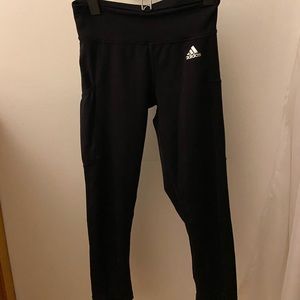 Cropped Adidas Black Leggings